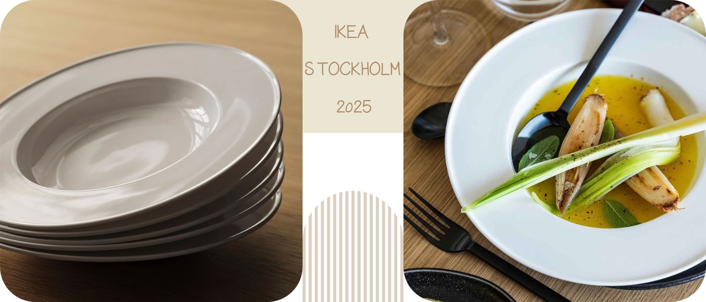 ست 2 عددی بشقاب خورشت خوری ایکیا مدل IKEA STOCKHOLM 2025
